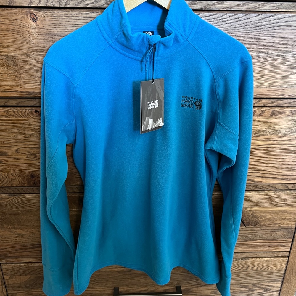 Mountain Hardwear Microchill 2.0 Fleece Quarter Zip – XL – Blue – NWT